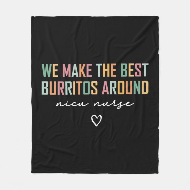 NICU Nurse Shirt Vi gör det bästa Fleecefilt (Framsidan)