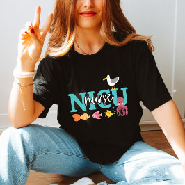 NICU Nurse T Shirt: Beneath the Waves Cute Tee