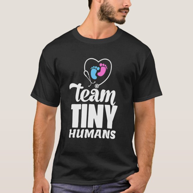 Nicu Nurse Team Tiny Humans Neonatal Icu Nursing 1 T Shirt (Framsida)