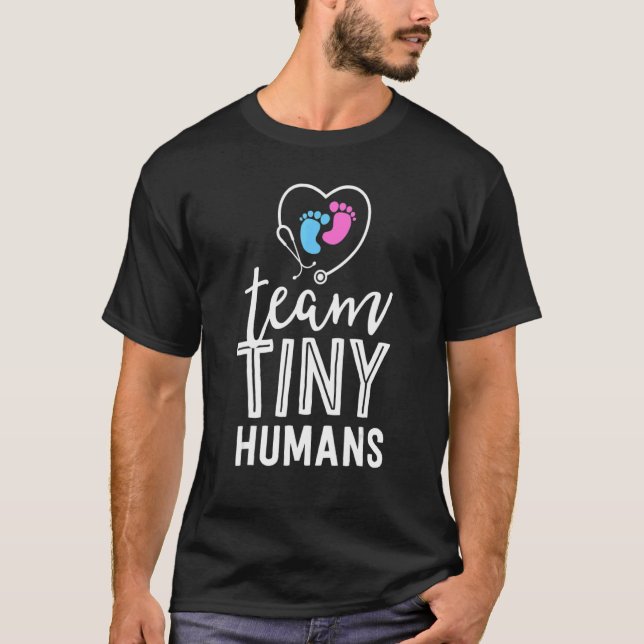Nicu Nurse Team Tiny Humans Neonatal Icu Nursing T Shirt (Framsida)