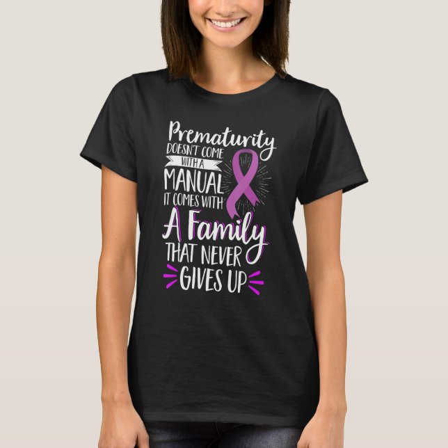 NICU Prematurity Awareness Newborn Preemie Prematu T Shirt (Framsida)