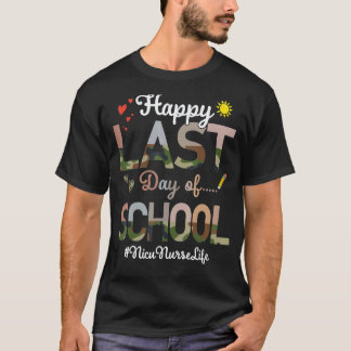 Nicu Sjuksköterska Glad Sista Dag Skola Kamouflage T Shirt