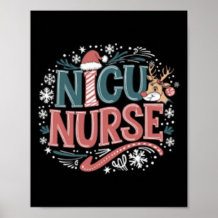Nicu Sjuksköterska Julfest Omvårdnad Genom Helgdag Poster