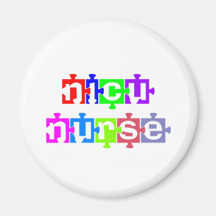 NICU-SJUKSKÖTERSKA PUZZELBIT MAGNET