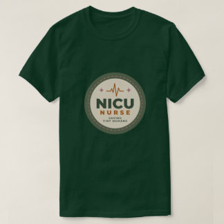 NICU-sjuksköterska Retro Patch-märke Present T Shirt