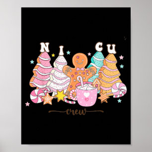 Nicu Sjuksköterska Xmas Gingerbread Neonatal Inten Poster
