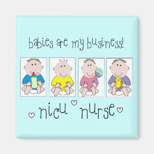 NICU-SJUKSKÖTERSKAgåvor "babyar är min affär ", Magnet