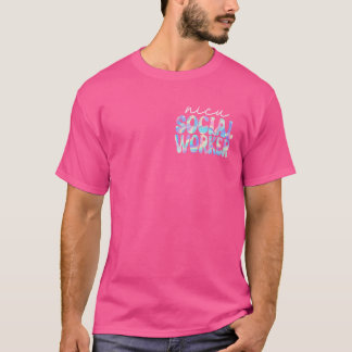 Nicu Social Worker Groovy Back to school Cute Teac T Shirt
