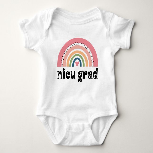 NICU Student boho rainbow T Shirt (Framsida)