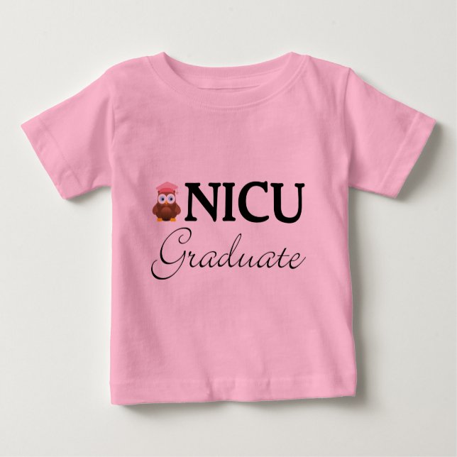 NICU Student Flicka Tshirt T Shirt (Framsida)