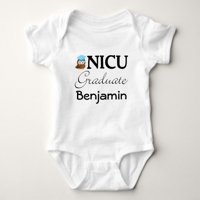 NICU Student Personlig Baby T-shirt (Framsida)