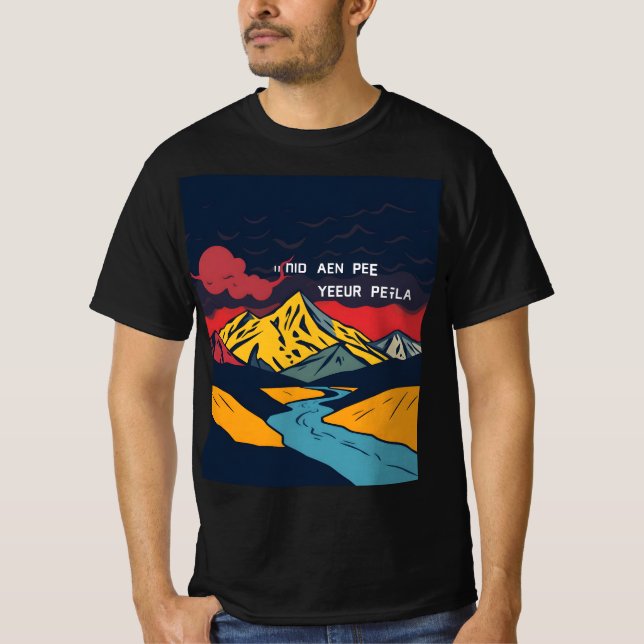 "Nid Aen Pee Yeeur Pela - The Mystoppee" T Shirt (Framsida)