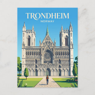 Nidarosdomen Norge Vykort