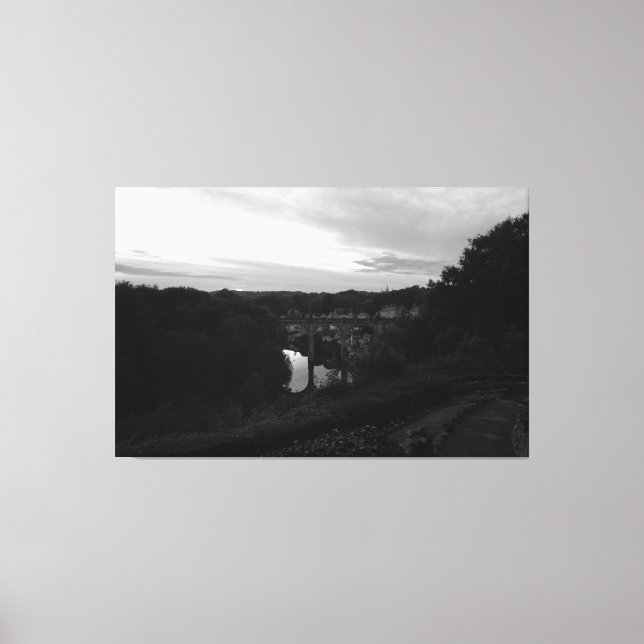 Nidd Gorge i skymningen Canvastryck (Framsida)