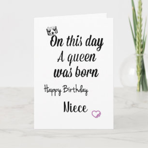 **NIECE** A SPECIELL NIECE OCH SPECIELL BIRTHDAG KORT