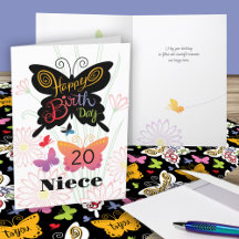 Niece Birthday Card