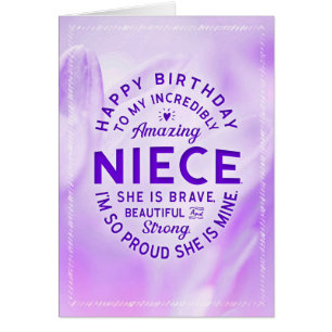Niece Birthday, du är en välsignelse Hälsningskort