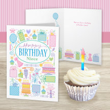 Niece Birthday-ikonkort