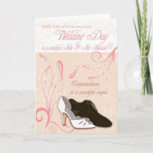 Niece Bröllopsdag Card med kärlek Kort