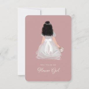 Niece Flower Girl Junior Bridesmaid Frieri kort