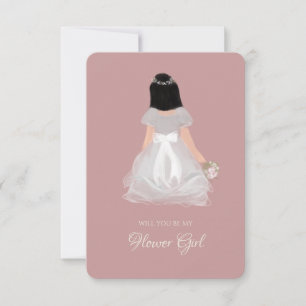 Niece Flower Girl Junior Bridesmaid Frieri kort