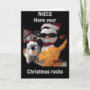 **NIECE*** H0PE Y0UR CHRISTMAS "R0CKS" HELGKORT