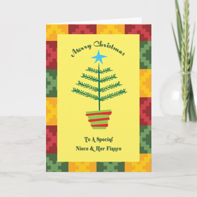 Niece & Hennes Fiance Primsy Jul Helgkort (Framsida)