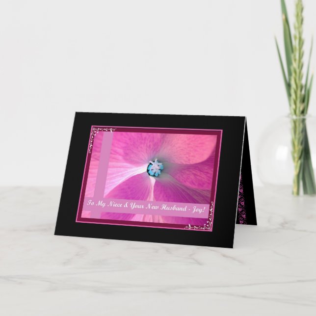 Niece & Husband - Grattis på bröllopet Kort (Framsida)