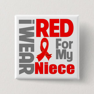 Niece - I Bära Red Ribbon Knapp