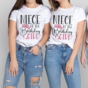 Niece of the Birthday Girl Squad Anpassningsbar Ma T Shirt