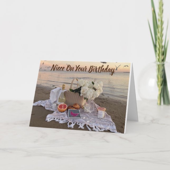 **NIECE** ON YOUR BIRTHDAY CARD KORT (Framsida)