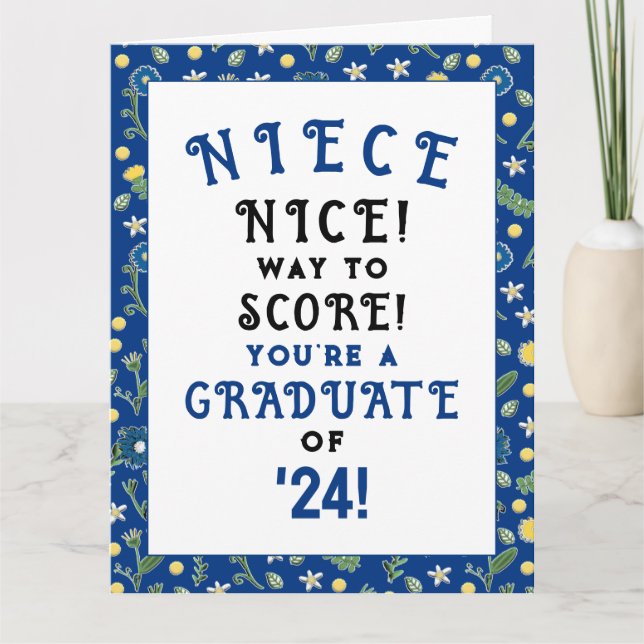 Niece Studenten 2024-kort Kort (Framsida)