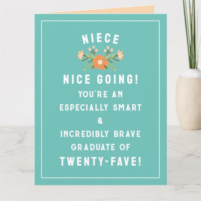 Niece Studenten 2025 Kort (Framsida)