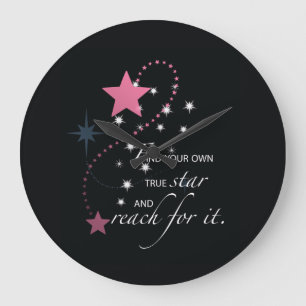 Niece Studenten Star, Gift, Anpassningsbar Round G Stor Klocka