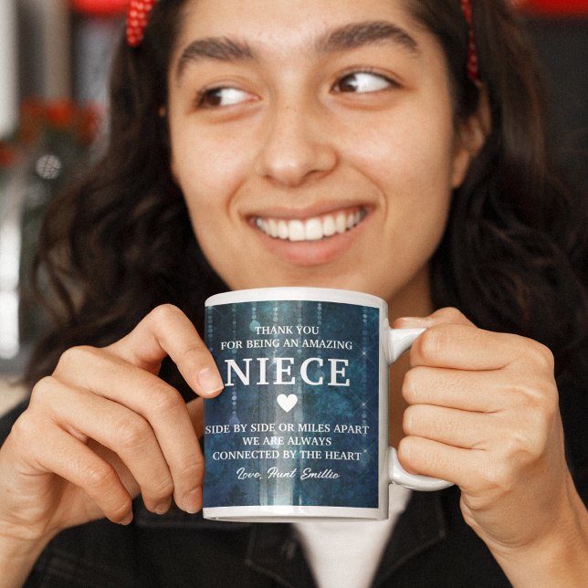 Niece Tack Heartfilt Message Personlig Kaffemugg (Niece Thank You Heartfelt Message Personalized Coffee Mug
)