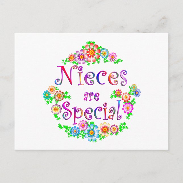 NIECES är Speciellt Vykort (Framsida)