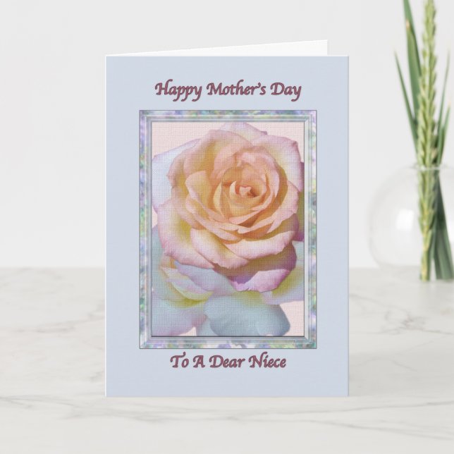 Niece's Mors dag Card Kort (Framsida)