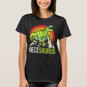 Niecesaurus Dinosaur T Rex Niece Saurus Matching T Shirt