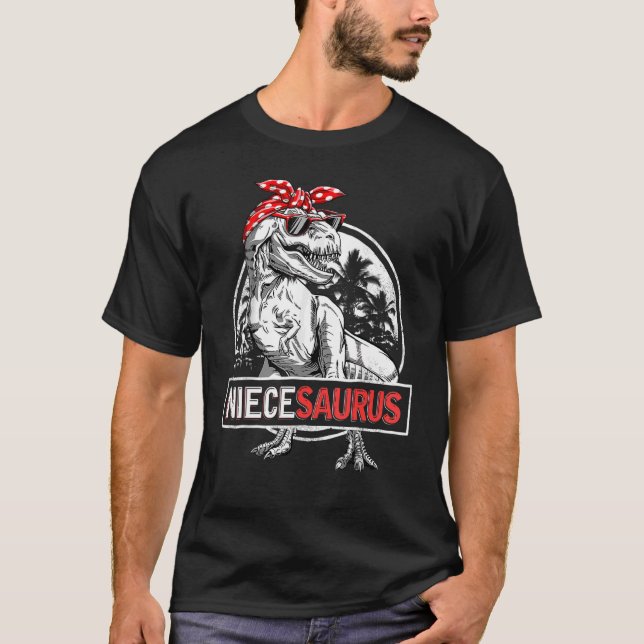 Niecesaurus Rex Dinosaur Niece Saurus Mor Fam T Shirt (Framsida)