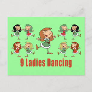 NieDam Dancing Postcards Vykort