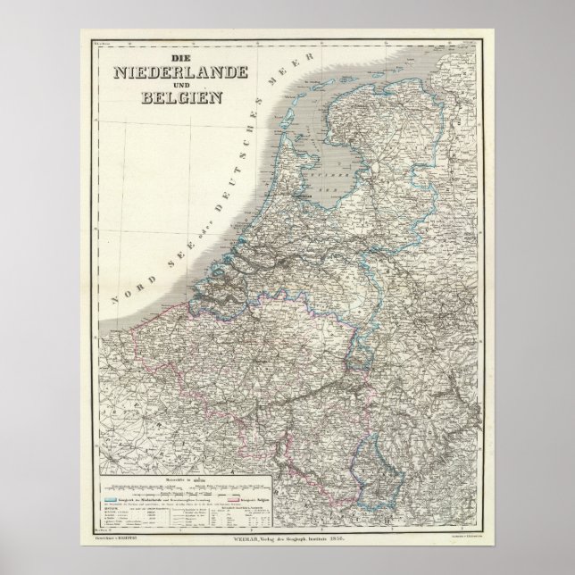 Niederlande, Belgien - Nederländerna Poster (Framsidan)