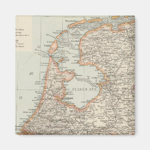 Niederlande - Nederländerna Karta Magnet