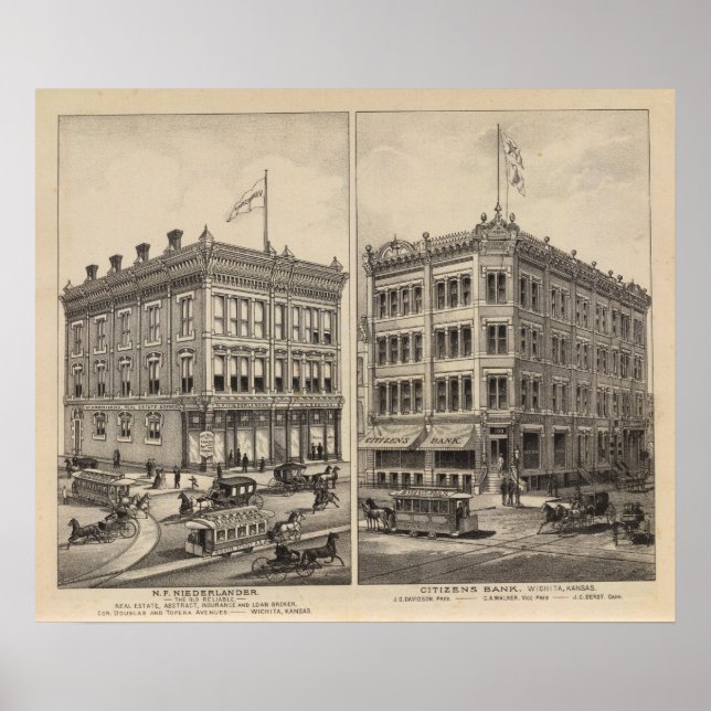 Niederlander och Citizens Bank, Wichita, Kansas Poster (Framsidan)