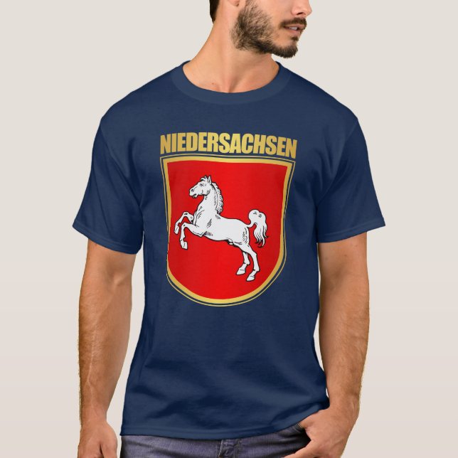 Niedersachsen (lägre Sachsen) COA T Shirt (Framsida)