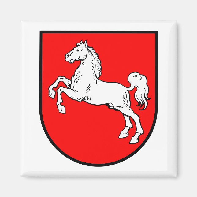 Niedersachsen Wappen Magnet (Framsidan)