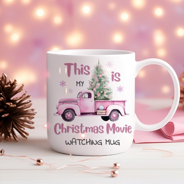 Niedliche Christmas Movie Watching Tasse Kaffemugg (Skapare uppladdad)