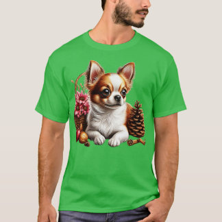 Niedlicher Chihuahua im realisti schen Zeichenstil T Shirt