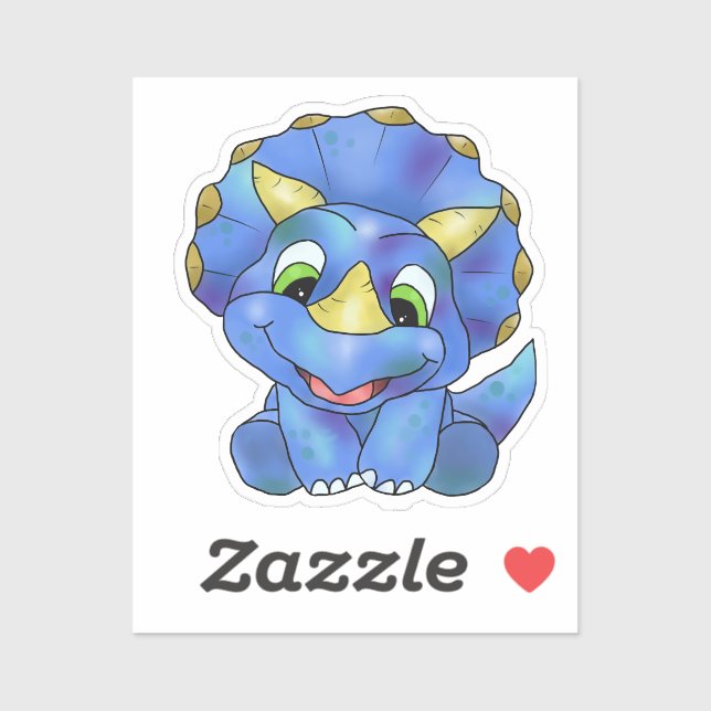 niedlicher Dino Klistermärken (Ark)