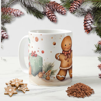 Niedlicher Lebkuchenmann Weihnachten Kaffemugg
