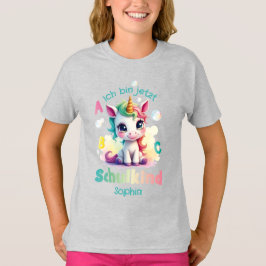 Niedliches Einhorn mit Seifenblasen - Schulkind | T Shirt